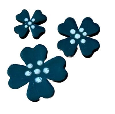 4leaf flower mosaic insert seagreen