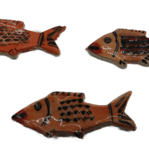 Fish Orange Black Facing Left Each
