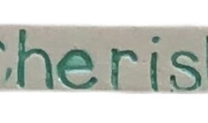 Cherish Green 5 x 1cm