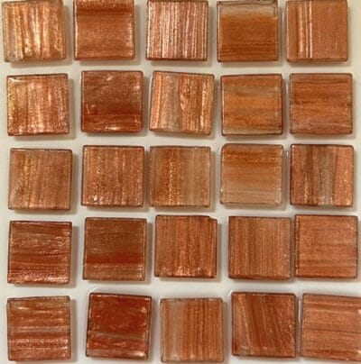 Copper Gold Fleck Mosaic Tiles