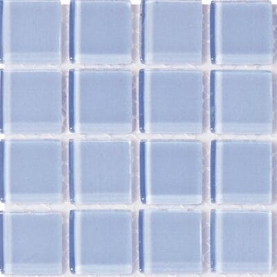 Crystal Glass Ice Blue 23 x 23 mm sheet of 16