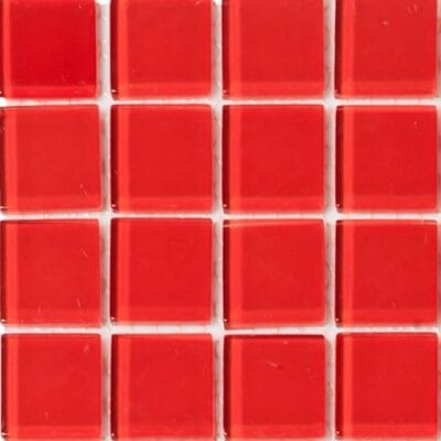 Crystal-Glass-Mosaic-Cherry-Red Crystal Glass Mosaic Cherry Red