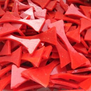 Stained Glass Off Cuts Deep Red ( ±100 Grams)