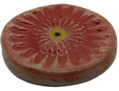 Flower Discs Medium Large Dark Pink D2 Each