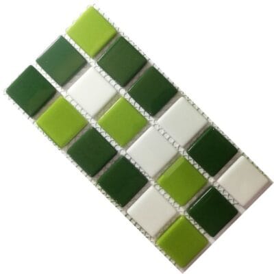 Crystal Glass Solid Forest Mix (15 Tiles)