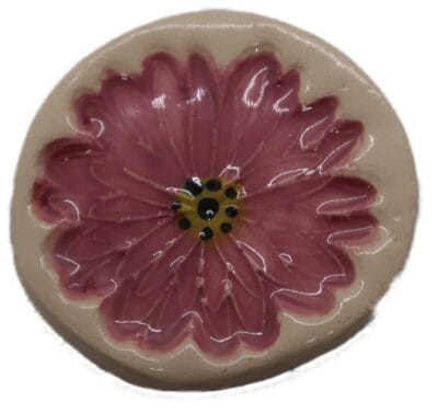 Flower Discs Medium Large Dark Pink D2 Each