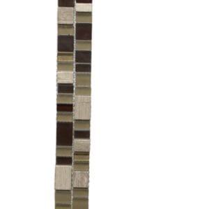 Glass & Stone Frosted Brown (30 by 4 cm)