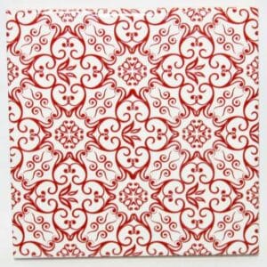 Red Ceramic Tile Pattern 1