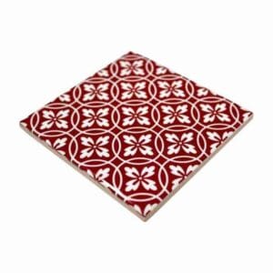 Red Ceramic Tile Pattern 3