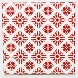 Red Ceramic Tile Pattern 5