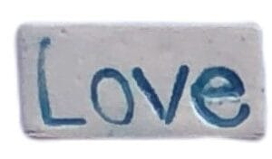Love Blue 3 x 1cm