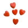 Set of 5 Small Hearts Various Colors