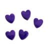 Set of 5 Small Hearts Various Colors