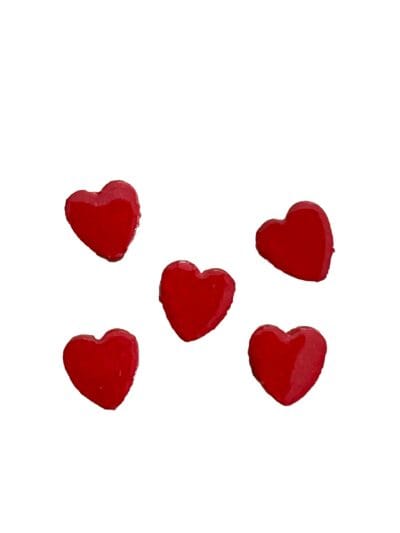 Set of 3 Hearts Various Colors