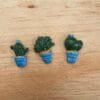 Cactus set of 3 various colours