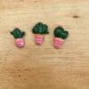 Cactus set of 3 various colours