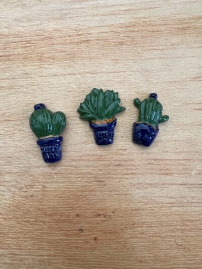 Cactus set of 3 various colours