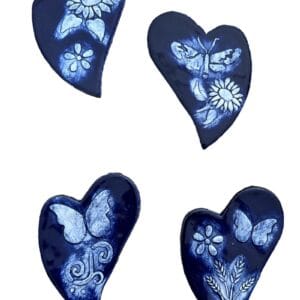 NW222-skew hearts mosaic inserts
