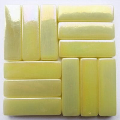 Rectangles Alabaster Pearlised 18 Pieces
