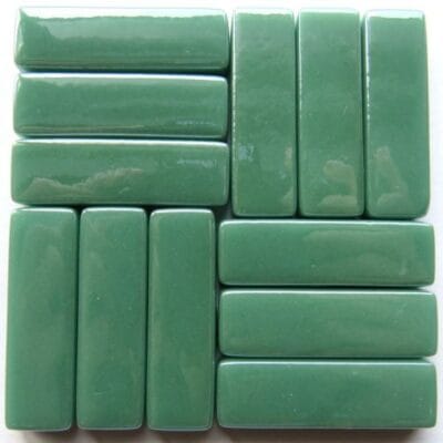 Rectangles Mid Teal Pearlised 18 Pieces