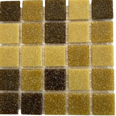 River Spot Brown Mosaic tiles