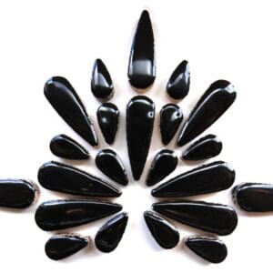 Teardrops-Black-H1 Ceramic Tear Drops Black (50 Grams)