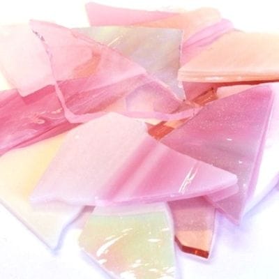 Stained Glass Cuts Pink Petal ( ±150 Grams)
