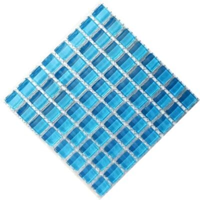 Micro Crystal Glass Baby Blue 10 x 10 mm sheet of 64