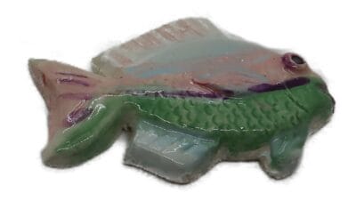 Fish Bash Pink & Green Facing Right Each