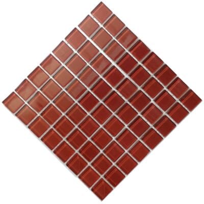 Micro Crystal Glass Burnt Copper 10 x 10 mm sheet of 64