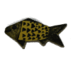 Fish Yellow / Black Facing Left Each