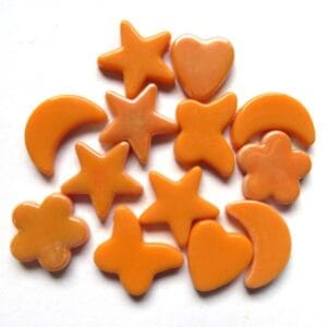 Glass Charms Orange 50 Grams