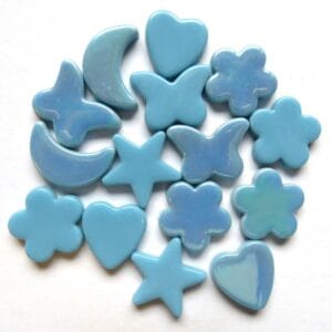 Glass Charms Turquoise 50 Grams