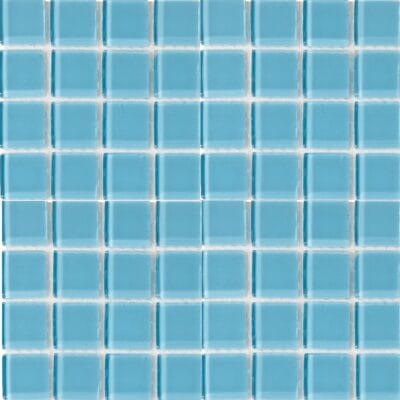 crystal glass baby blue mosaic 1010