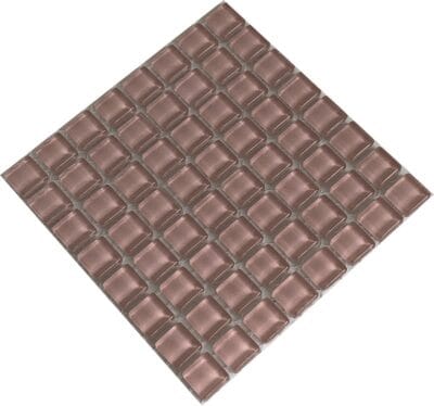 Micro Crystal Glass Soft Pink 10 x 10 mm sheet of 64