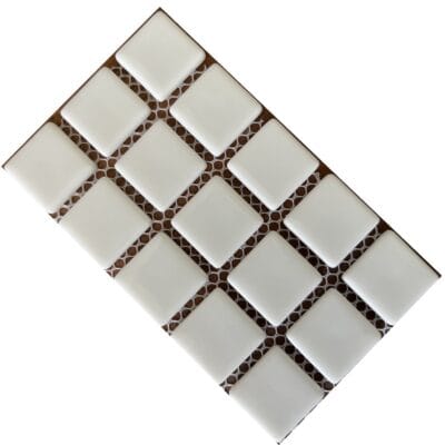 Crystal Glass Solid White (15 Tiles)