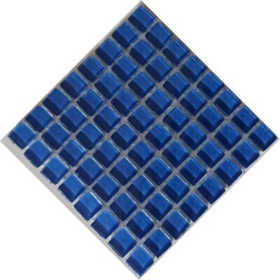Micro Crystal Glass Water Blue 10 x 10 mm sheet of 64