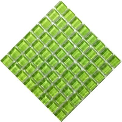 crystal1010-lime-green Micro Crystal Glass Lime Green 10 x 10 mm sheet of 64
