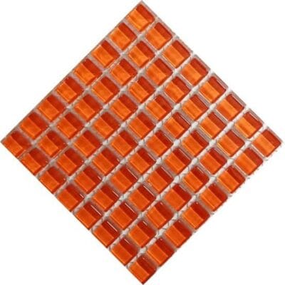 crystal1010-tangerine Micro Crystal Glass Tangerine 10 x 10 mm sheet of 64