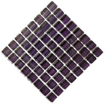 Micro Crystal Glass Dark Purple 10 x 10 mm sheet of 64