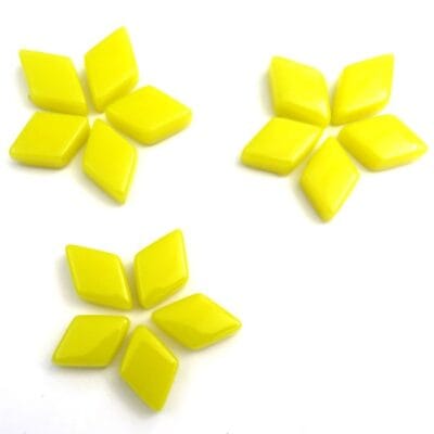 diamond shaped mosaic acid yellow