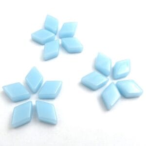 diamond shaped mosaic aqua