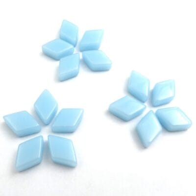 diamond shaped mosaic aqua