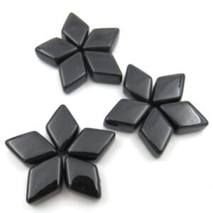 diamond shaped mosaic black