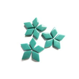 diamond shaped mosaic mid teal