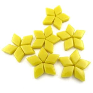 diamond shaped mosaic opal yellow