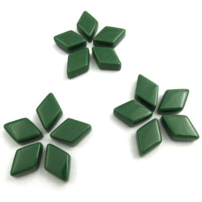 diamond shaped mosaic spruce green