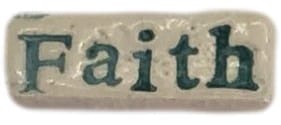 Faith 2 x 1cm