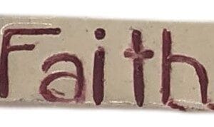 Faith Purple 3 x 1cm