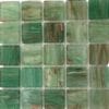 green gold fleck mosaic tiles
